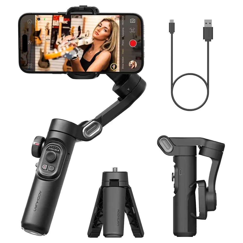 Gimbal-only kit with mini tripod and charging cable