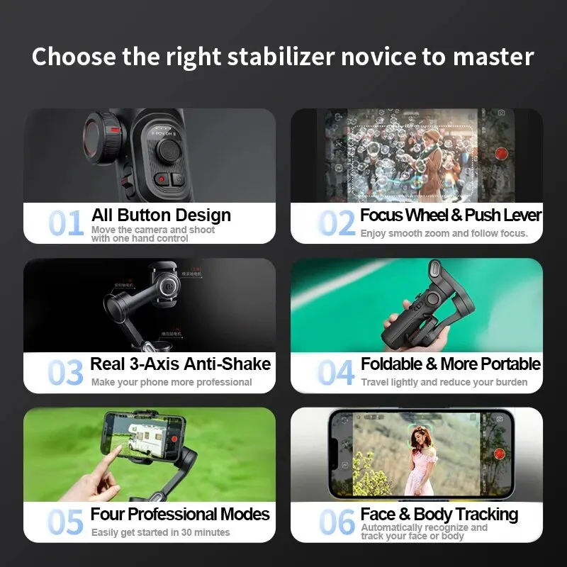 AOCHUAN SmartXE controls, foldable design and tracking features
